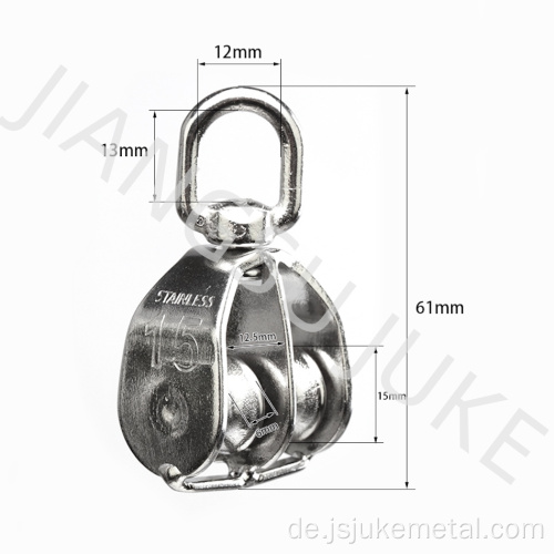 Edelstahl Doppelscheibe M15 M25